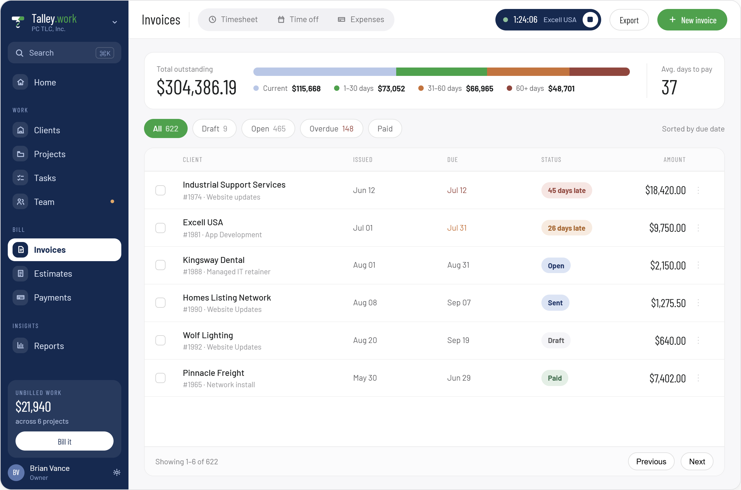 FlatBill invoices